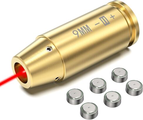 Feyachi Bore Sight 9MM / 223 5.56 / 12GA ريد دوت ليزر Zeroing Bore Sighter مسدس ليزر Boresighter مع 3 مجموعات in Kuwait