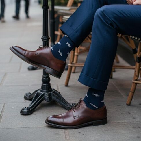 5 Pack Men's Dress Socks - Organic Cotton - Made in Europe in Kuwait