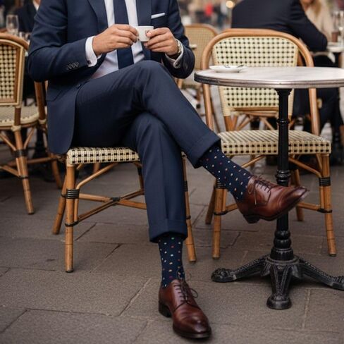 5 Pack Men's Dress Socks - Organic Cotton - Made in Europe in Kuwait