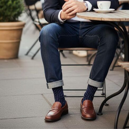 5 Pack Men's Dress Socks - Organic Cotton - Made in Europe in Kuwait