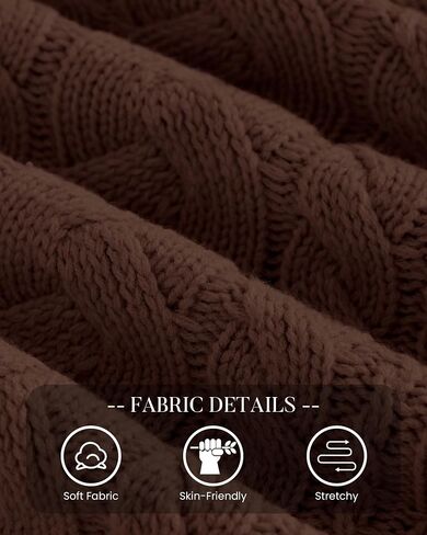 BTFBM Fall Sweaters for Women 2025 Cable Knit Sweater Crew Neck Long Lantern Sleeve Loose Chunky Pullover Casual Tops in Saudi Arabia