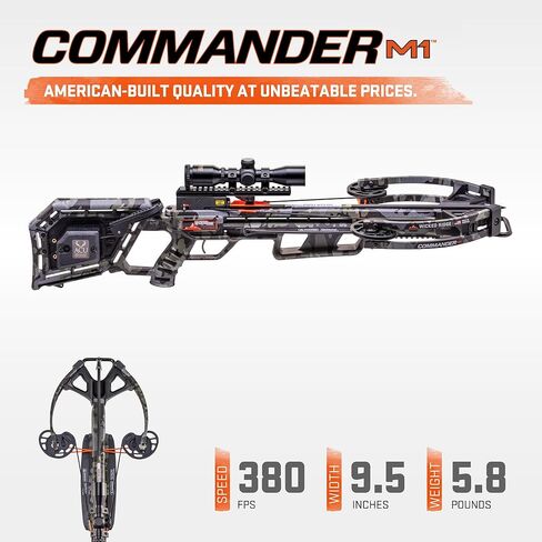 Wicked Ridge من TenPoint Commander M1، Peak Camo - 380 إطارًا في الثانية - صناعة أمريكية، ملف تعريف ضيق in Kuwait
