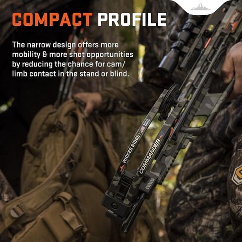 Wicked Ridge من TenPoint Commander M1، Peak Camo - 380 إطارًا في الثانية - صناعة أمريكية، ملف تعريف ضيق in Kuwait