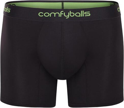 Comfyballs Mens Performance Long Boxer - Charcoal/Viper Green in Saudi Arabia