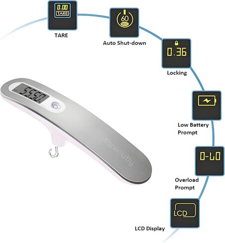 مقياس قوس الرماية قوس منحني/قوس مركب 110 رطل/50 كجم ضبط مقياس شاشة LCD جم/أونصة/كجم/رطل in Kuwait