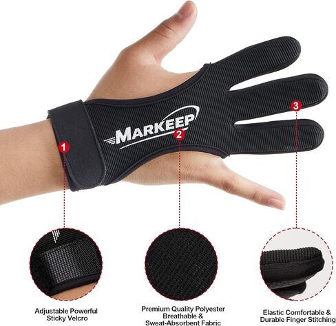 قفازات الرماية 2 حزمة الرماية الصيد الجلود الحرس 3-أصابع الحرس للشباب الكبار رجل امرأة والمبتدئين قوس منحني السهم القوس الرماية واقية الملحقات in Kuwait