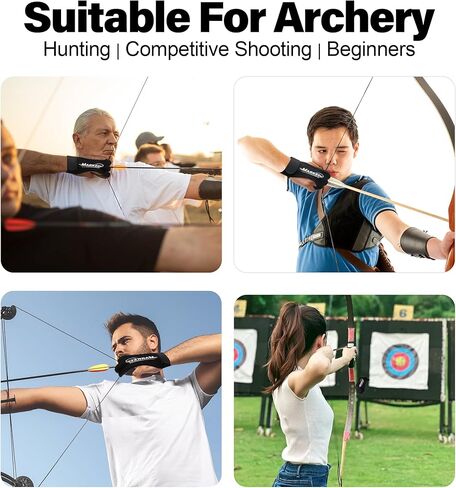 قفازات الرماية 2 حزمة الرماية الصيد الجلود الحرس 3-أصابع الحرس للشباب الكبار رجل امرأة والمبتدئين قوس منحني السهم القوس الرماية واقية الملحقات in Kuwait