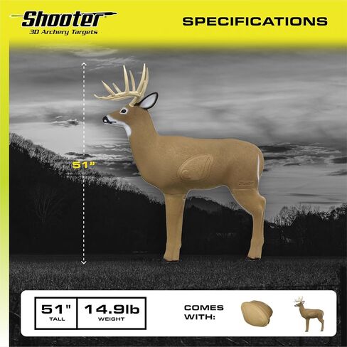 هدف الرماية Big Shooter Buck ثلاثي الأبعاد مع قلب داخلي قابل للاستبدال in Kuwait