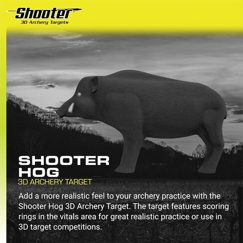 هدف الرماية ثلاثي الأبعاد من Shooter Field Logic، أسود، مقاس واحد in Kuwait