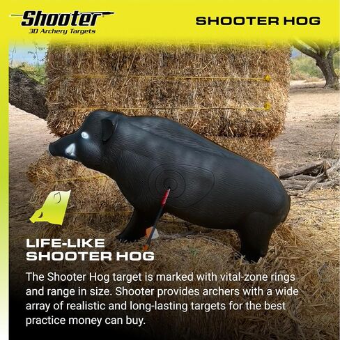 هدف الرماية ثلاثي الأبعاد من Shooter Field Logic، أسود، مقاس واحد in Kuwait