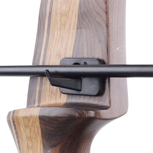 6pcs Plastic Arrow Rest Black Recurve Bow Arrow Rest Adhesive Back Hunting Shooting Targeting Accessory for Right or Left Hand in Saudi Arabia