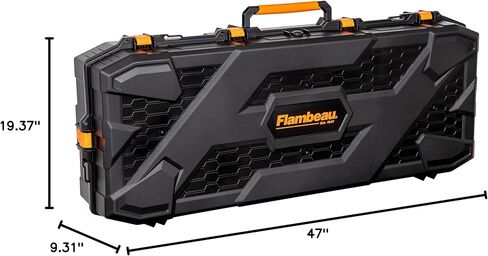 Flambeau Outdoors Formula Bow Case - Features A.B.S. Foamless Bow Security System, Free-Floats Critical Precision Components, Fits 43" Overall Length Bows, Black in Saudi Arabia