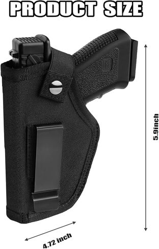 حافظة مسدس للرجال والنساء، حافظات IWB/OWB مقاس 9 مم، حافظة مسدس 380 تناسب Glock 19/17/23/26/27/42/43x، وS&W M&P Shield، وSig Sauer والمسدسات المماثلة in Kuwait