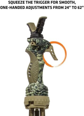 PRIMOS Hunting Trigger Stick Gen3 Shooting Stick, Adjustable Height, Quick-Detach Yoke, Durable and Lightweight, Ideal for Hunting, Shooting, and Photography in Saudi Arabia