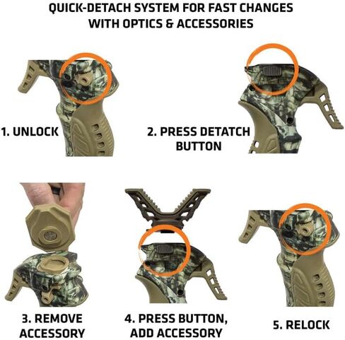 PRIMOS Hunting Trigger Stick Gen3 Shooting Stick, Adjustable Height, Quick-Detach Yoke, Durable and Lightweight, Ideal for Hunting, Shooting, and Photography in Saudi Arabia