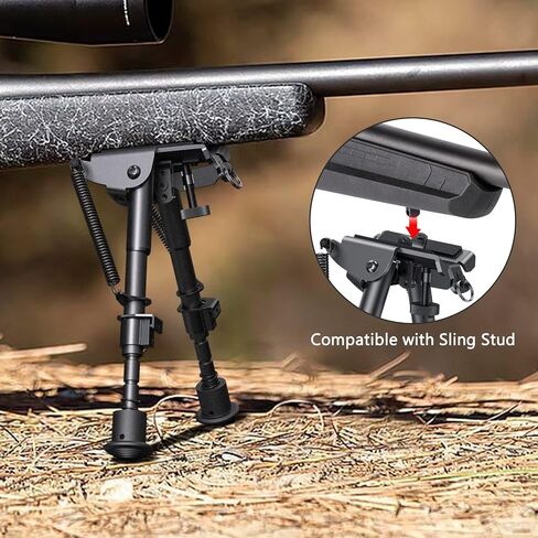 CVLIFE 6-9 بوصة Picatinny Bipod قابل للتعديل مع محول Picatinny in Saudi Arabia