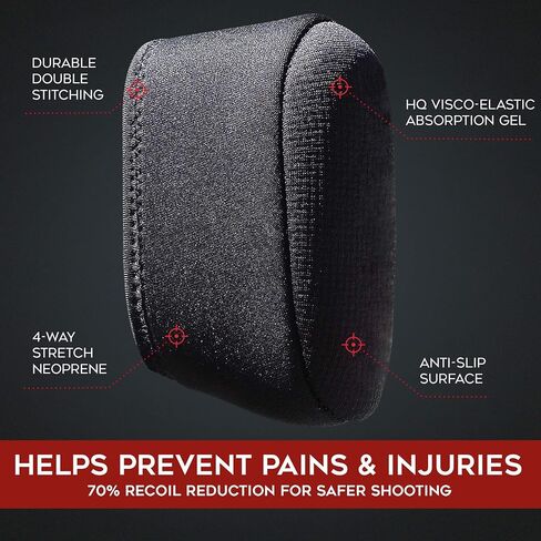 وسادة الارتداد KEEPER MG للبندقية - وسادات هلامية سهلة الارتداء لبندقية متوافقة مع Winchester وRemington وMossberg وRuger - ملحقات الرماية والصيد in Kuwait