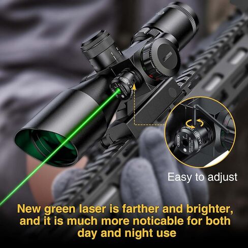 CVLIFE 2.5-10x40e Red & Green Illuminated Scope with 20mm Mount in Kuwait