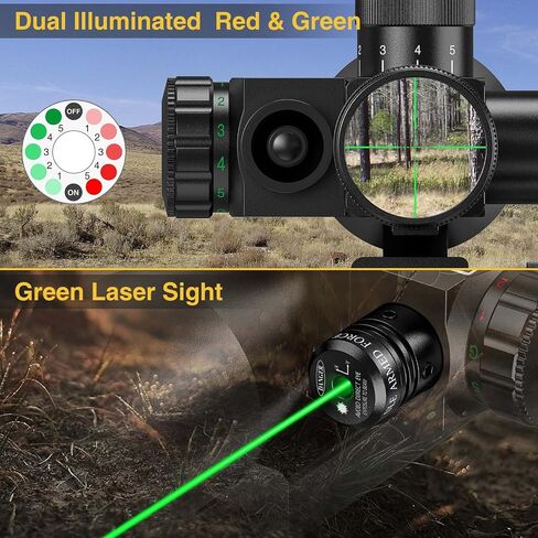 CVLIFE 2.5-10x40e Red & Green Illuminated Scope with 20mm Mount in Kuwait