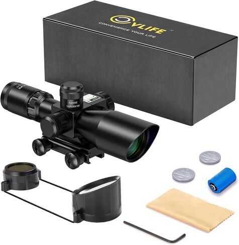 CVLIFE 2.5-10x40e Red & Green Illuminated Scope with 20mm Mount in Kuwait