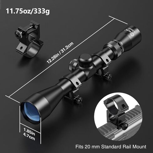 CVLIFE 3-9x40 Optics R4 نطاق التقاطع الشبكي مع حوامل النطاق in Kuwait