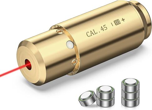 CVLIFE Bore Sight Laser 223 5.56mm/9mm/.243.308/12Gauge/7.62x39mm/.45acp Red Laser Bore Sighter with Batteries in Saudi Arabia