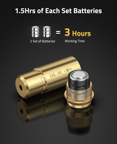CVLIFE Bore Sight Laser 223 5.56mm/9mm/.243.308/12Gauge/7.62x39mm/.45acp Red Laser Bore Sighter with Batteries in Saudi Arabia