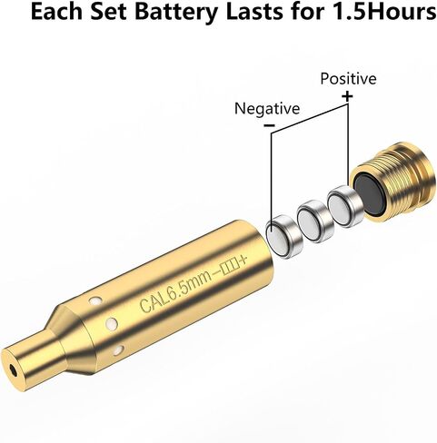 Tipfun 9MM/ .243 .308/6.5MM/300BLK 7.62x35mm/.44mag/30-06/25-06/270 Cal Rem Gauge Bore Sight Red Dot Boresighter with Batteries in Saudi Arabia