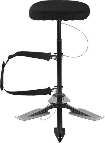 Marsh Seat for Duck Hunting,Padded Portable Hunting Chair | with Adjustable Height,Comfortable Duck Hunting Gear,Detachable Legs,Portable with Carry Strap,Easy Assembly in Saudi Arabia