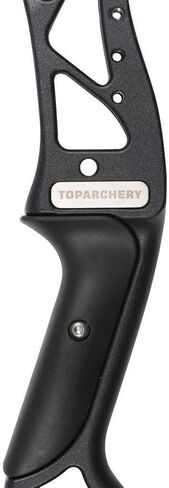 TOPARCHERY قوس منحني للصيد مقاس 56 بوصة من TOPARCHERY، قوس معدني لليد اليمنى، قوس طويل أسود in Kuwait