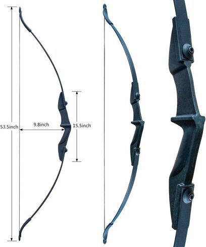 مجموعة القوس والسهم للرماية من D&Q للبالغين والمراهقين والشباب المبتدئين، قوس منحني 20 رطلاً و30 رطلًا و40 رطلًا لليد اليسرى واليمنى، مجموعة قوس منحني لممارسة الهدف في الهواء الطلق in Kuwait