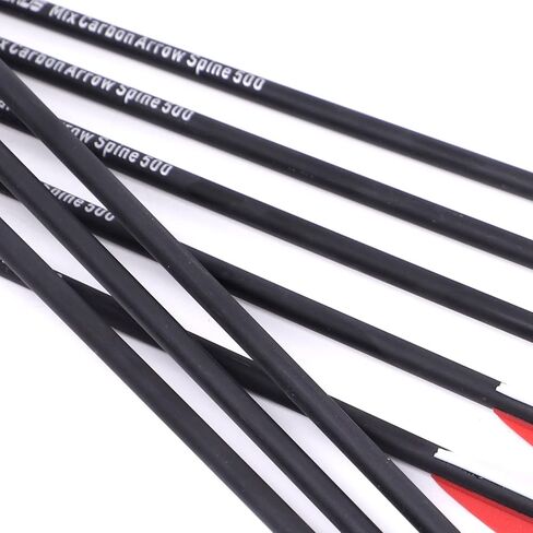 Archery Carbon Arrow Shaft 30 inch Mixed Carbon Arrow Shafts Spine 500 DIY Hunting Targeting Arrows for Compound Recurve Bow in Saudi Arabia