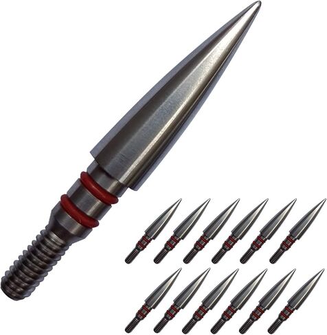 Field Points arrowheads 100/125/150/200/300 Grains Archery Field Points,Stainless Steel Screw in Archery Field Tips and Broadheads (1 Dozen 12 PCS) in Saudi Arabia