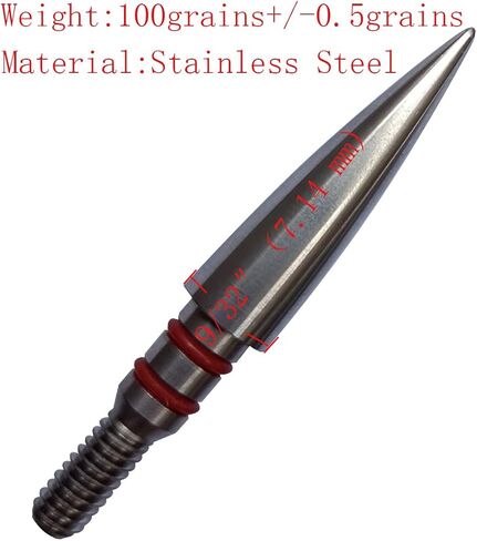 Field Points arrowheads 100/125/150/200/300 Grains Archery Field Points,Stainless Steel Screw in Archery Field Tips and Broadheads (1 Dozen 12 PCS) in Saudi Arabia