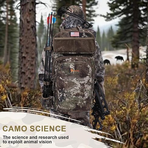 Hunting Backpacks for Men,Saddle Hunting Bag with Bow Holder, Large Compound Bow Hunting Backpack & Duffle Bags in Kuwait