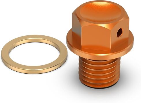 NICECNC Orange M12 x P1.5 Magnetic Drain Plug Compatible with KTM 125-530 SX/SX-F/EXC/EXC-F/EXC-R/XC/XC-W/XC-F 2000-2023 in Saudi Arabia