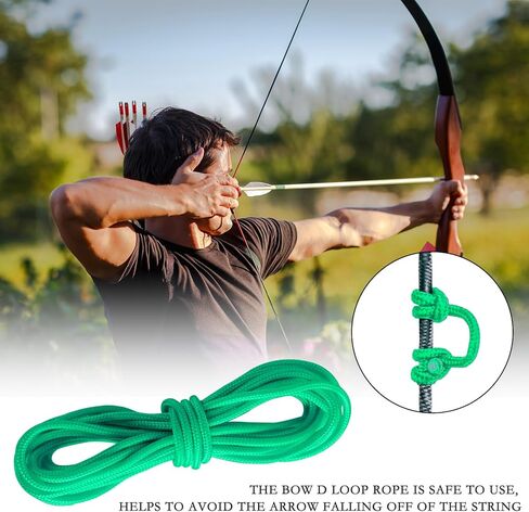 حلقة على شكل حرف D من Archerest، بطول 10 أقدام على شكل حرف D، حبل حلقة Nocking للرماية المركبة in Kuwait