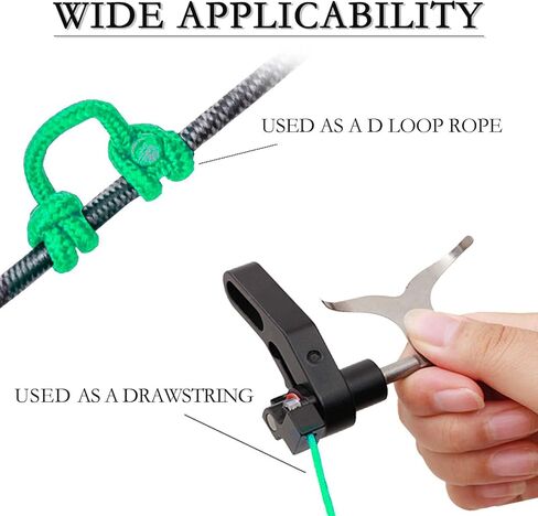 حلقة على شكل حرف D من Archerest، بطول 10 أقدام على شكل حرف D، حبل حلقة Nocking للرماية المركبة in Kuwait