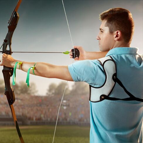 عروات أصابع الرماية الجلدية من Ringsun، واقي أصابع الرماية مصنوع يدويًا لمعدات ممارسة الرماية، علامة تبويب أصابع القوس المنحنية in Kuwait