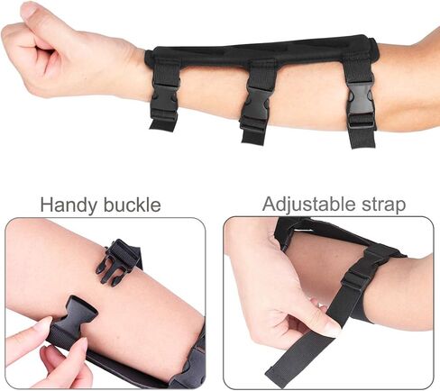 Archery Arm Guard Adjustable Protective 3-Strap Accessory Lightweight Hunting Target Shooting Adult Unisex Arm Guards for Athletic use in Saudi Arabia