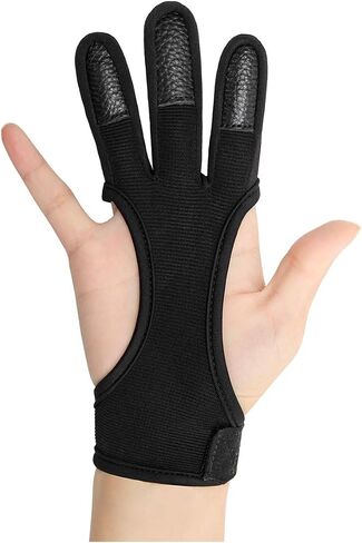 Coolrunner Archery Glove - Three Finger Leather Protective Gloves for Shooting - Kids' Gear Accessories in Saudi Arabia