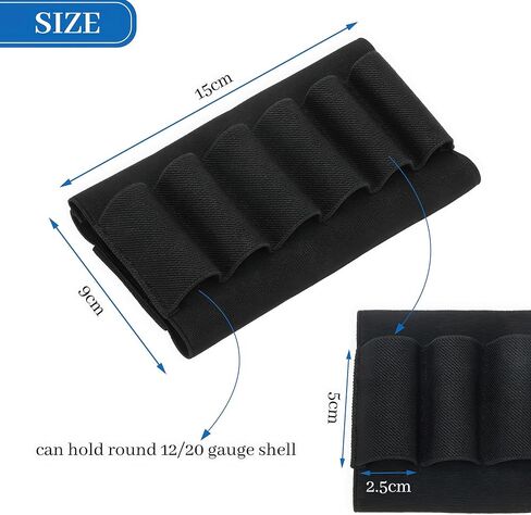 Coolrunner 8 Round Shotgun Shell Holder Buttstock Holder for 12/20 Gauge Ammo Tactical Shotgun Holder for Hunting in Saudi Arabia