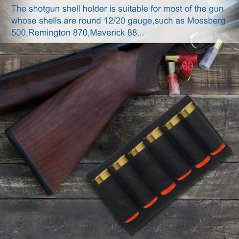 Coolrunner 8 Round Shotgun Shell Holder Buttstock Holder for 12/20 Gauge Ammo Tactical Shotgun Holder for Hunting in Saudi Arabia