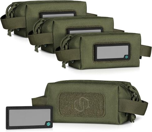 Savior Equipment Mag Buddy 2-Pack Tactical Pistol Mag Pouch Hold Up to 5 Standard Single/Double Stack Magazine, Handgun Magazine Organizer Holder Transportation Carrier, 4 of ID Patches Included in Saudi Arabia