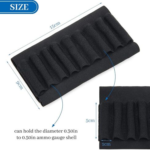 Coolrunner 9 Round Rifle Buttstock Shell for .270, .30-30, .30-06, .45, 0.30in to 0.50in Ammo Shotgun Holder for Hunting in Saudi Arabia