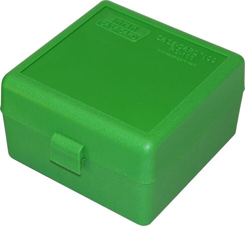 MTM 100 Round Rifle Ammo Box 17, 204, 223, 5.56x45, 6x47, Clear Blue in Saudi Arabia