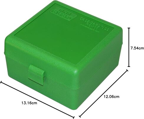 MTM 100 Round Rifle Ammo Box 17, 204, 223, 5.56x45, 6x47, Clear Blue in Saudi Arabia