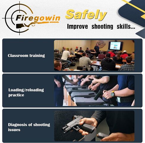 قبعات Pro Dummy Rounds المفاجئة - جولات تدريب 9 مم و12 جيجا قابلة لإعادة الاستخدام لممارسة الحرائق الجافة الآمنة، متينة مع تصميم تمهيدي آمن، خيارات ألوان متعددة in Kuwait