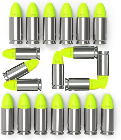 قبعات Pro Dummy Rounds المفاجئة - جولات تدريب 9 مم و12 جيجا قابلة لإعادة الاستخدام لممارسة الحرائق الجافة الآمنة، متينة مع تصميم تمهيدي آمن، خيارات ألوان متعددة in Kuwait