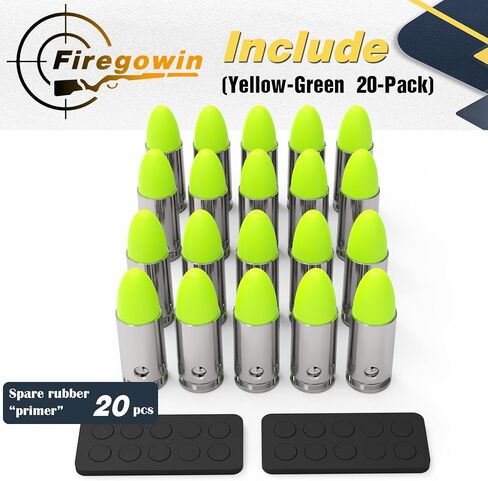 قبعات Pro Dummy Rounds المفاجئة - جولات تدريب 9 مم و12 جيجا قابلة لإعادة الاستخدام لممارسة الحرائق الجافة الآمنة، متينة مع تصميم تمهيدي آمن، خيارات ألوان متعددة in Kuwait